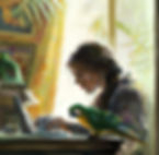 Student skriver uppsats