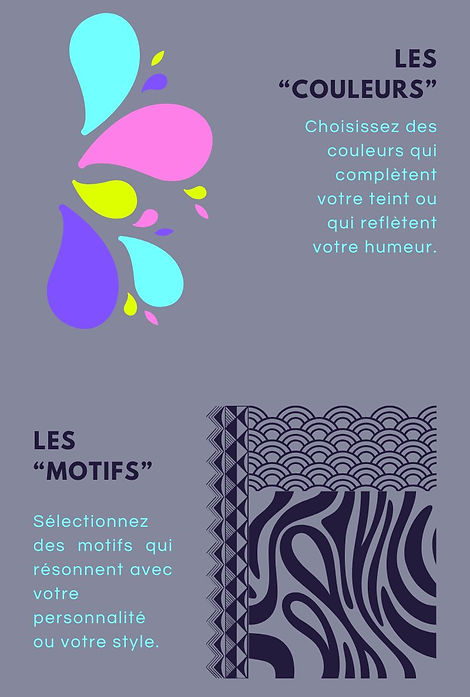 infographie couleurs et motifs