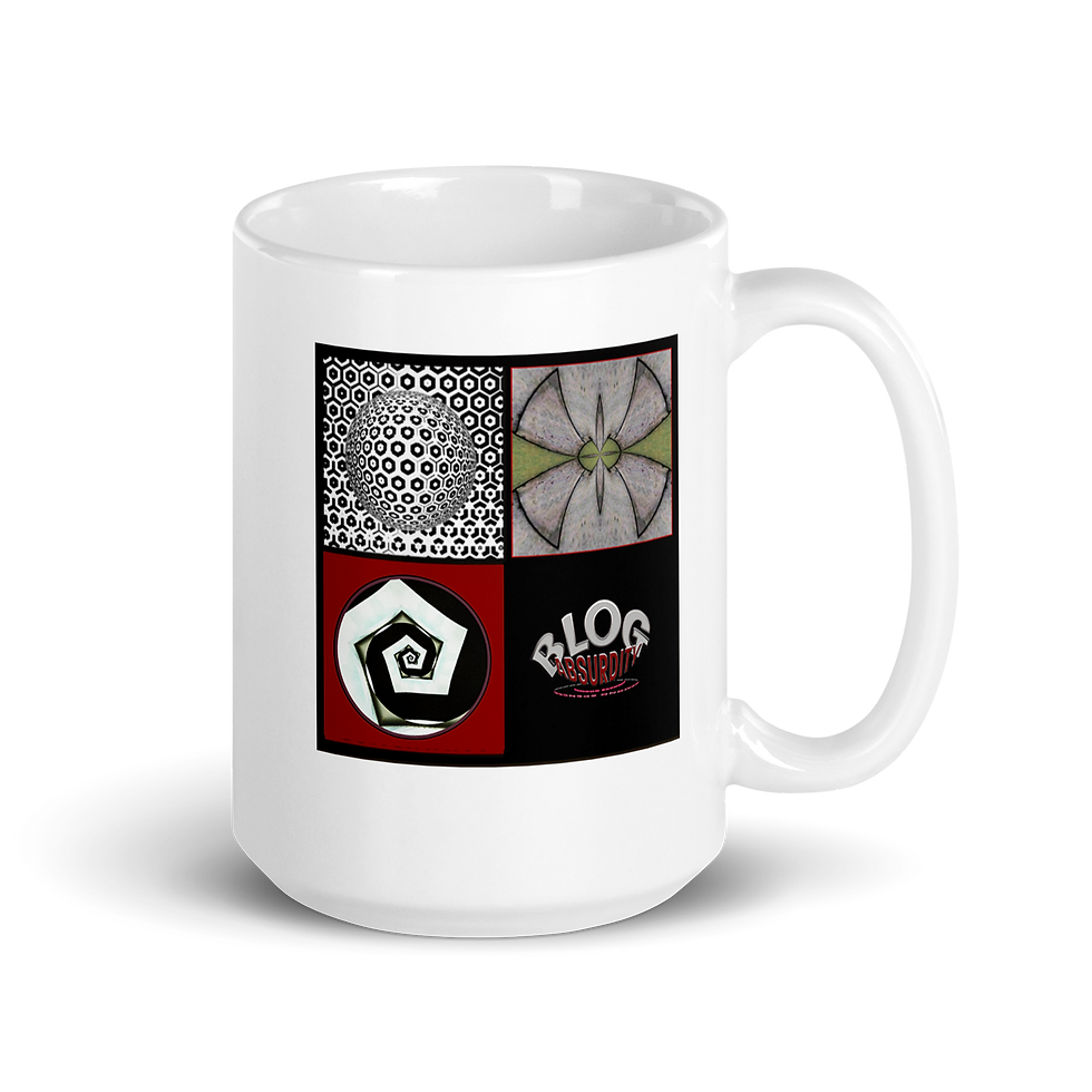 "FOUR SQUARE LOGO" WHITE GLOSSY ART MUG