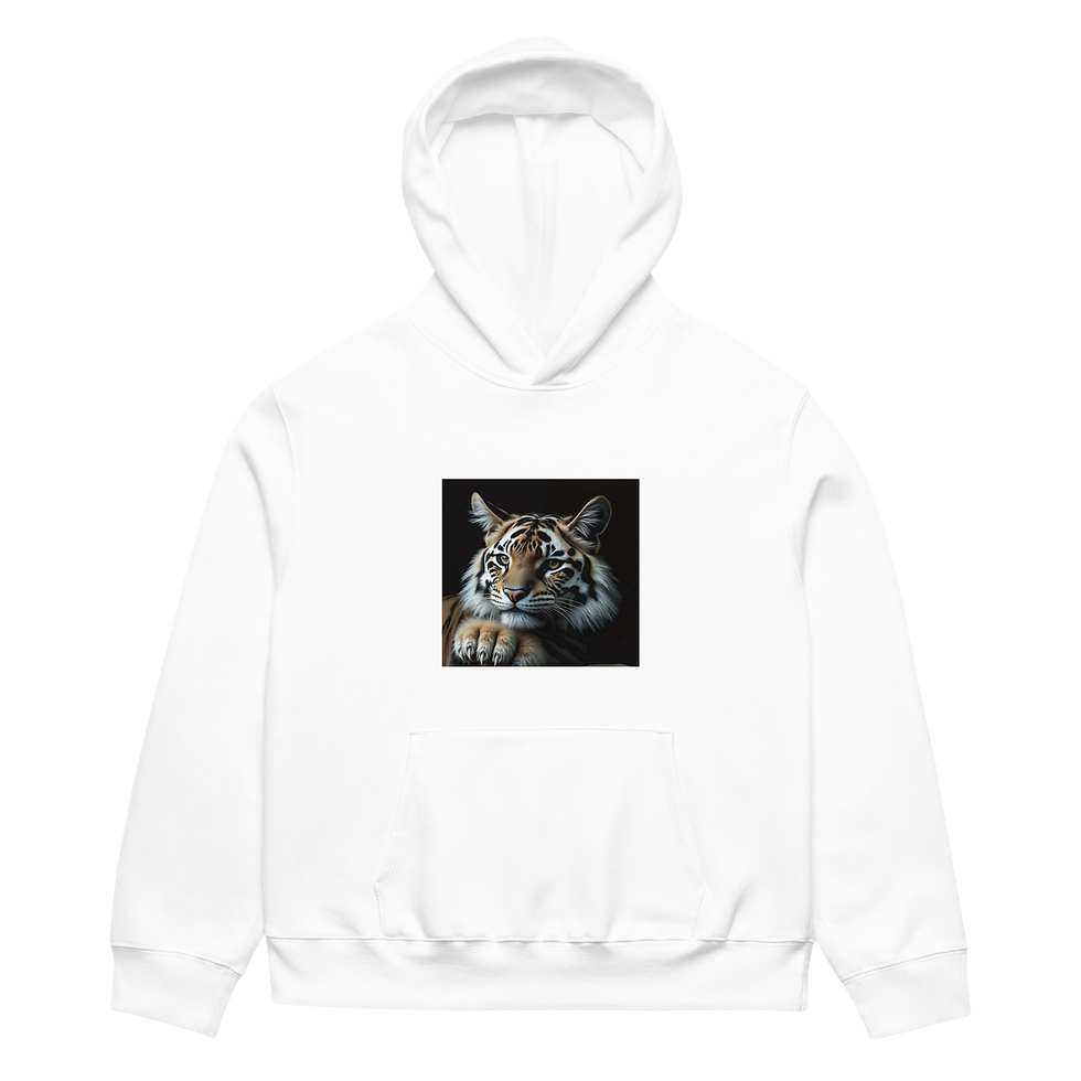 Thumbnail: "SEXY TIGER" OVERSIZED HEAVYWEIGHT ART PRINT HOODIE