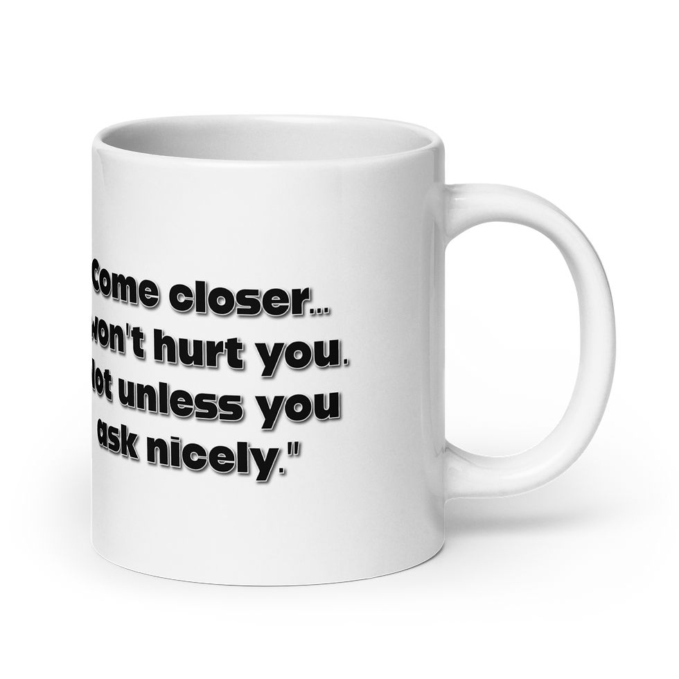 Thumbnail: "CLOSER" WHITE GLOSSY ART MUG