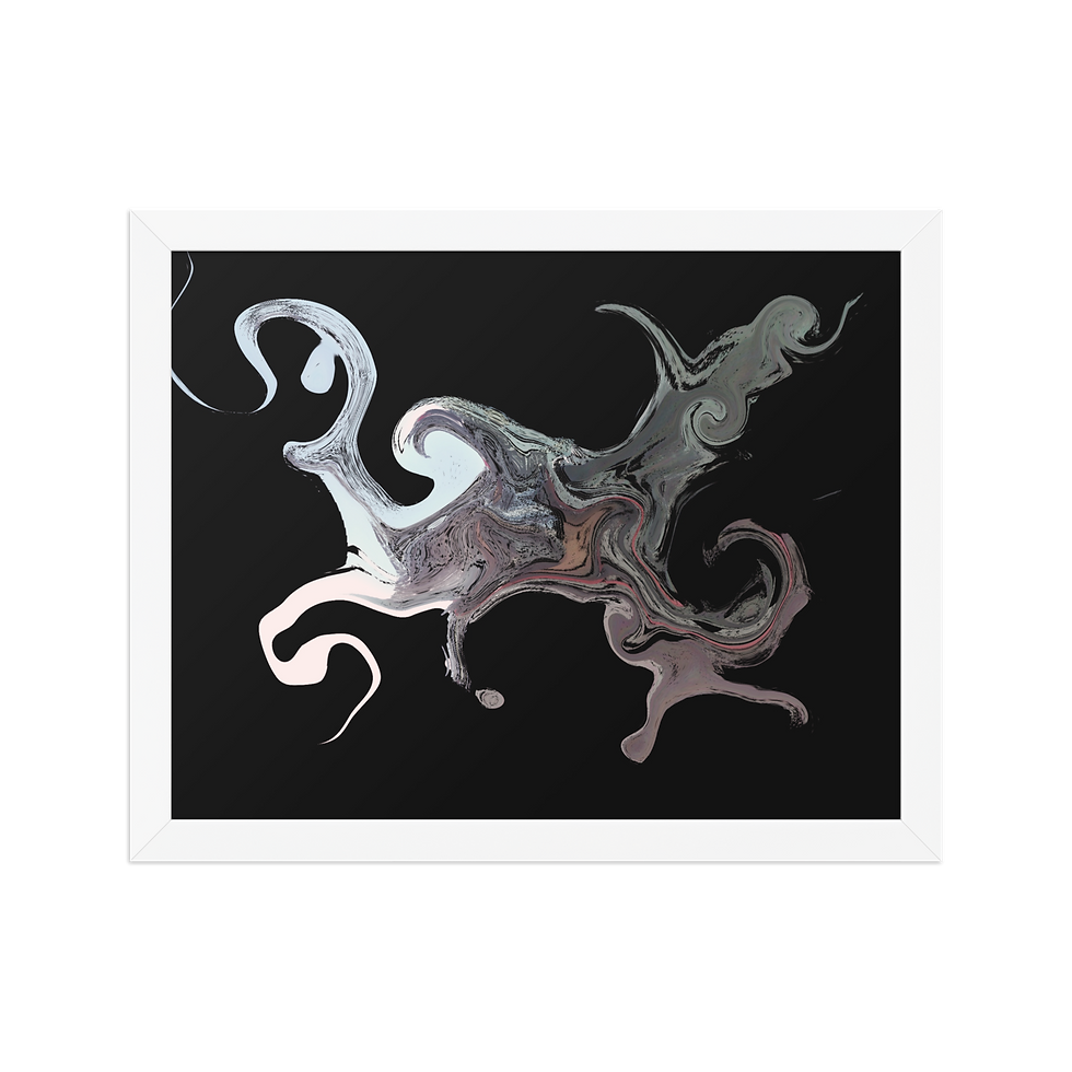 Thumbnail: "WAVE" FRAMED WALL ART POSTER