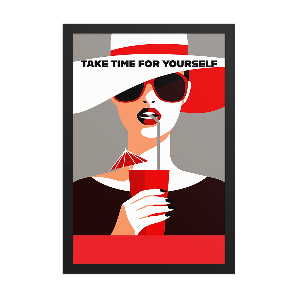 Thumbnail: "TAKEN THE TIME" FRAMED WALL ART PHOTO PAPER POSTER