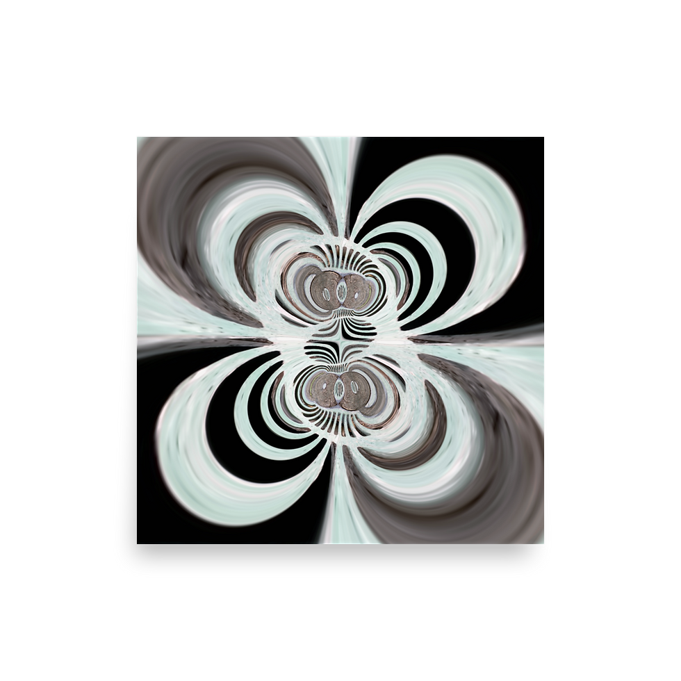 "DUET" PHOTO PAPER WALL ART is subjective spirals by ARTWORK DMOND
