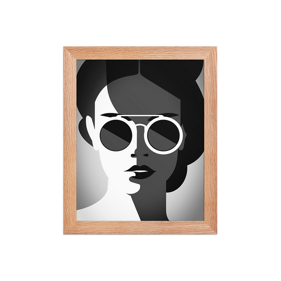 Thumbnail: "SUNGLASSES" FRAMED WALL ART PHOTO PAPER POSTER