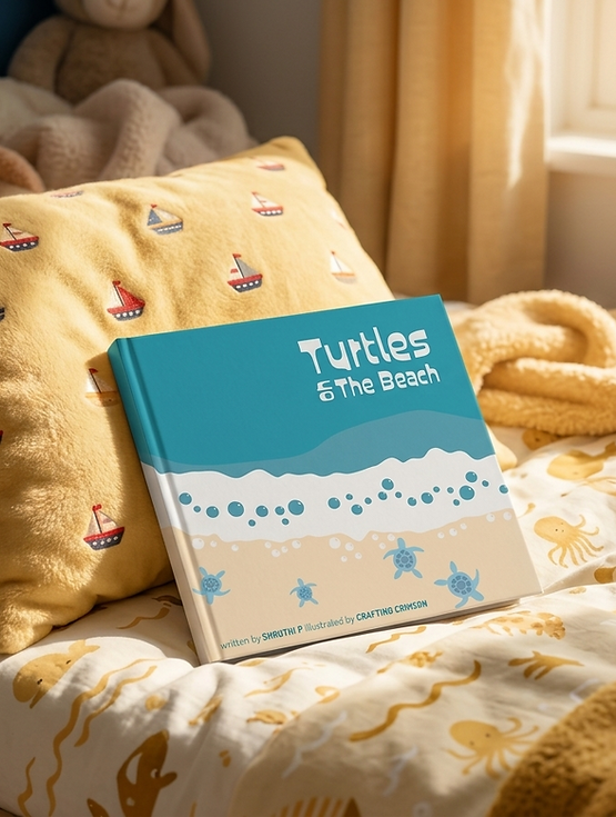 Turtle book on the bed