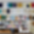 Shelf of tile colours