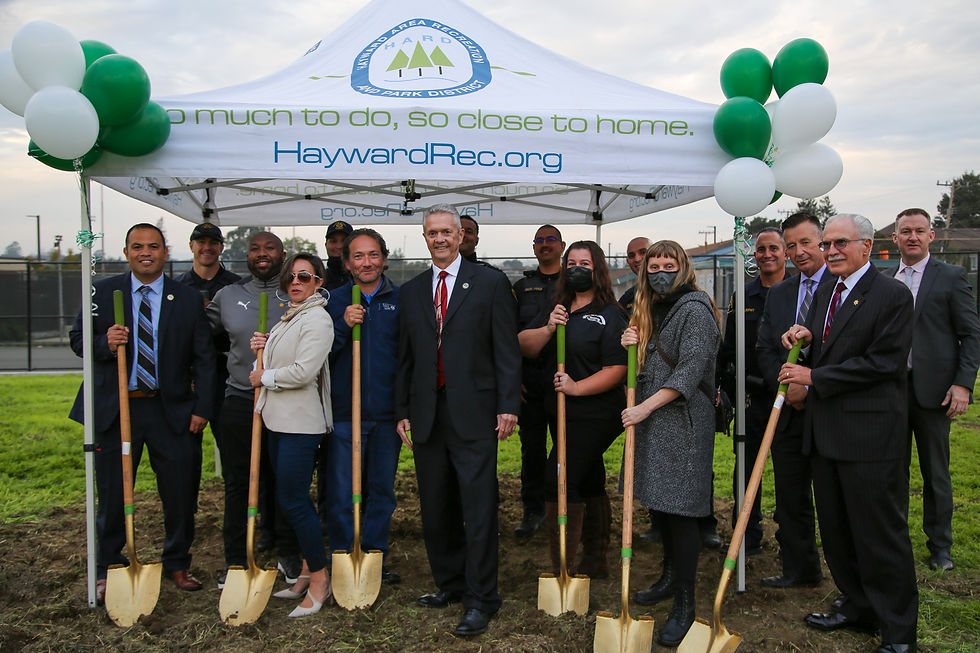 DSAL and officials breaking ground at new urban farm site