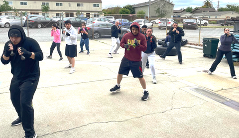 DSAL Boxing Participants in action