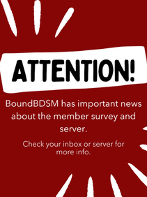 Important Survey Announcement from BoundBDSM