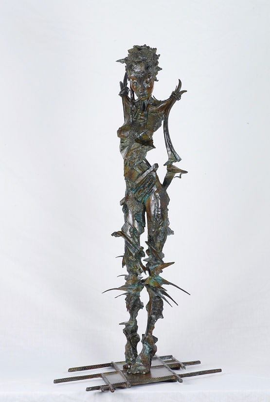 Bronze human study.