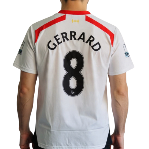 Liverpool 2013–14 Away Kit – Steven Gerrard #8 Embroidered Jersey
