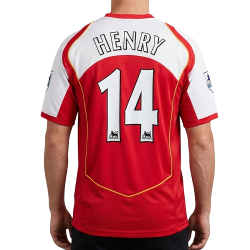 Arsenal 2004/05 Home Kit – Thierry Henry #14 Five-Sleeve Retro