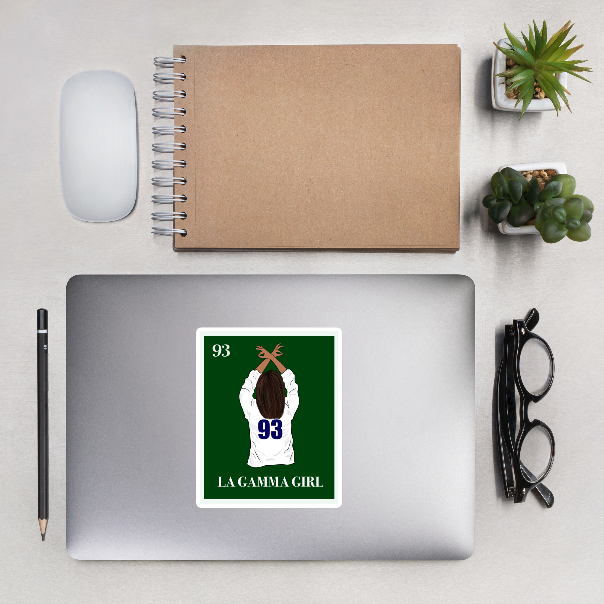 La Gamma Girl Loteria Bubble-free stickers