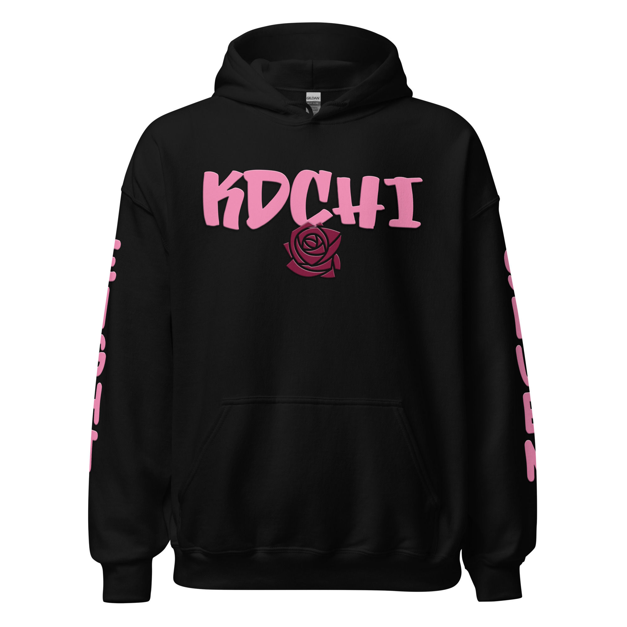 "Eight Seven" Unisex Hoodie - Lt. Pink