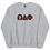 Thumbnail: Outlined ΩΔΦ Embroidered Sweatshirt - Red | Black