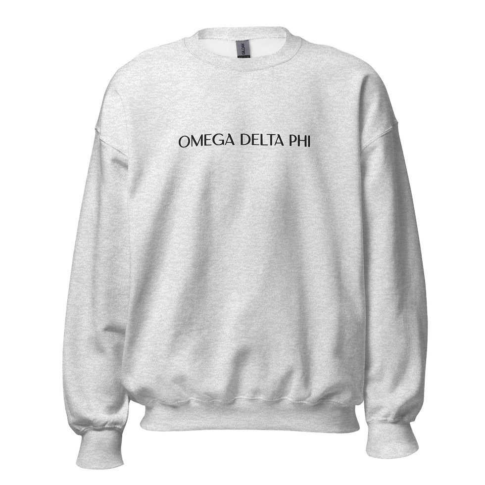 Thumbnail: Omega Delta Phi Simple Script Crewneck