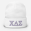 Thumbnail: ΧΔΣ Outlined Embroidered Beanie - Purple | White