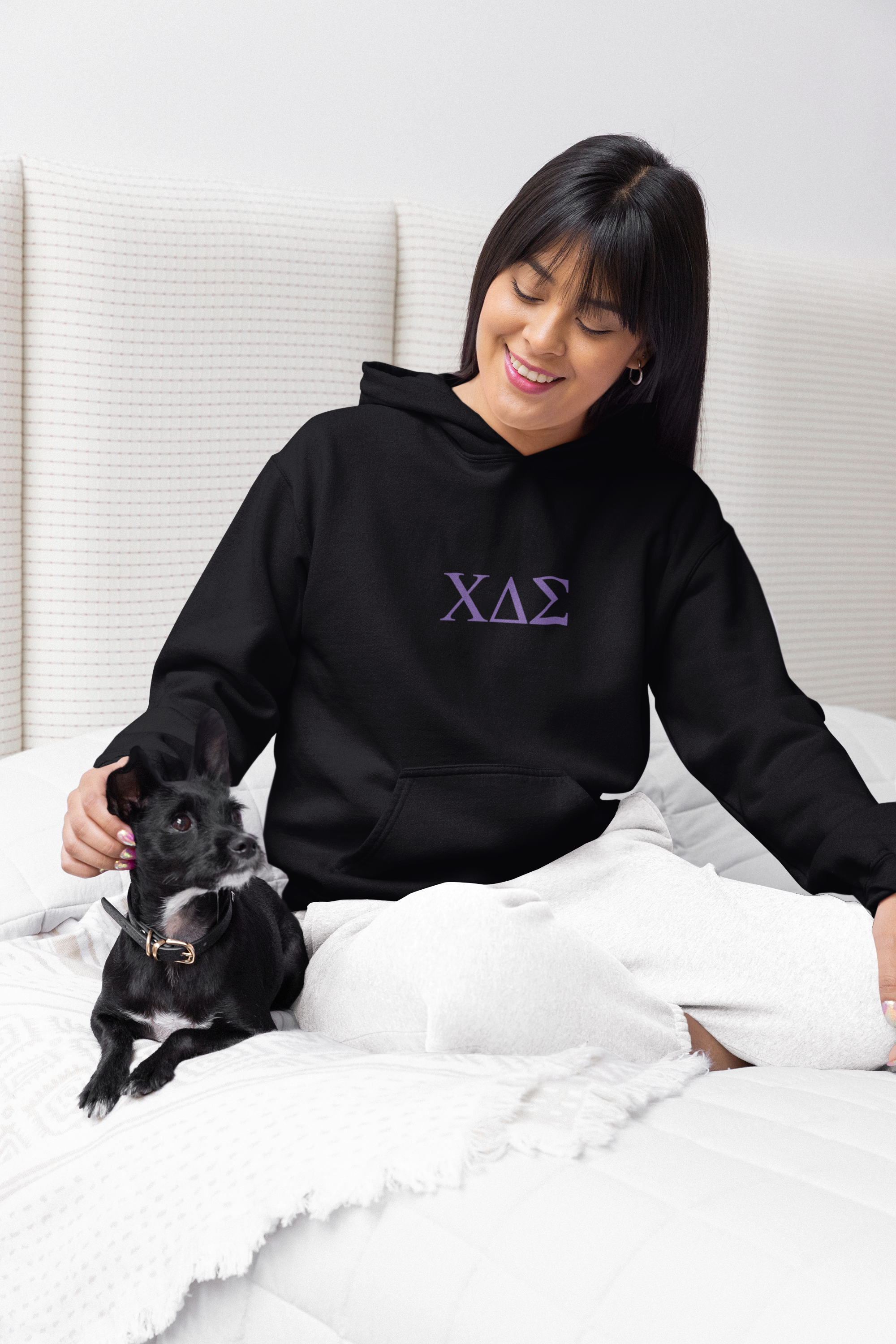 Embroidered ΧΔΣ Letters Unisex Hoodie