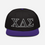 Thumbnail: ΧΔΣ Outlined Embroidered Snapback Hat - White | Black