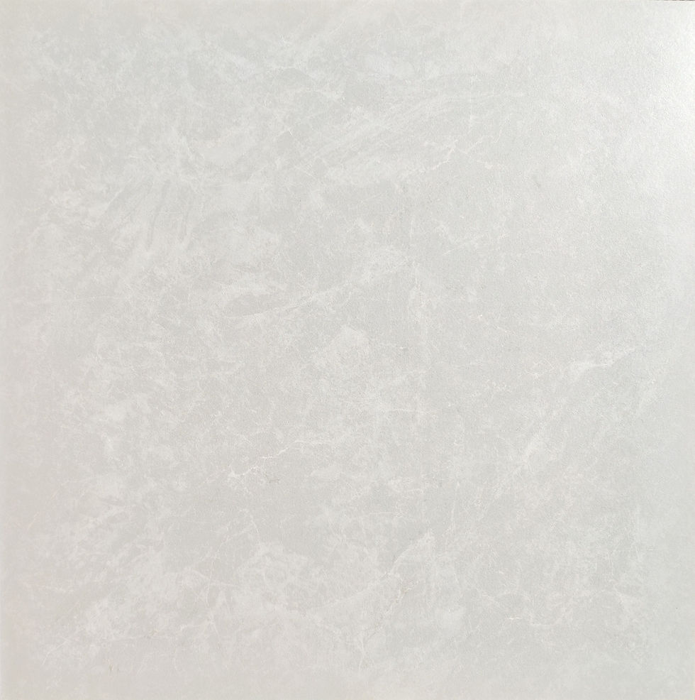 Close-up of Alpine Mist white stone tile texture