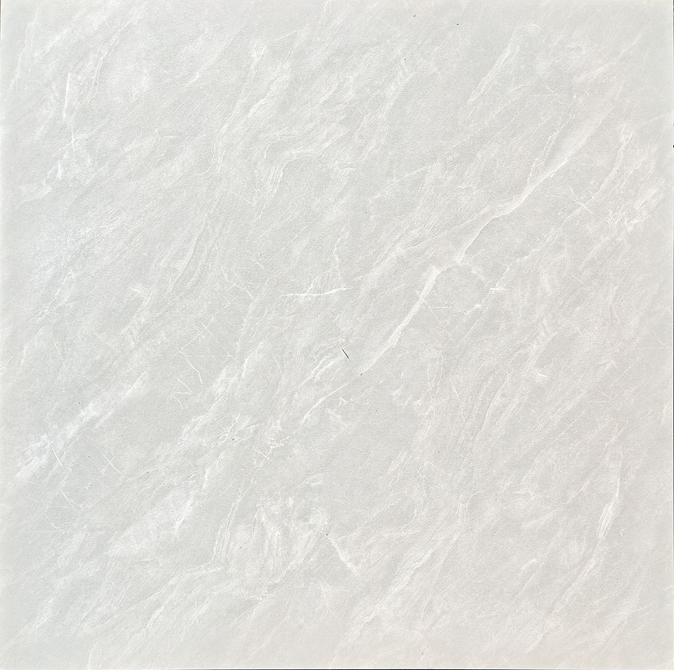Close-up of Pearl Frost Tile with textured white finish