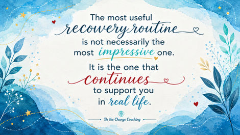 What Does Sustainable Recovery Look Like in Everyday Life?