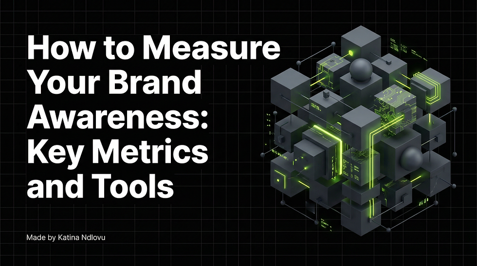Dashboard displaying brand awareness metrics including traffic, search trends, and social media engagement