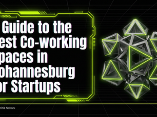 Startup professionals working in a modern co-working space in Johannesburg