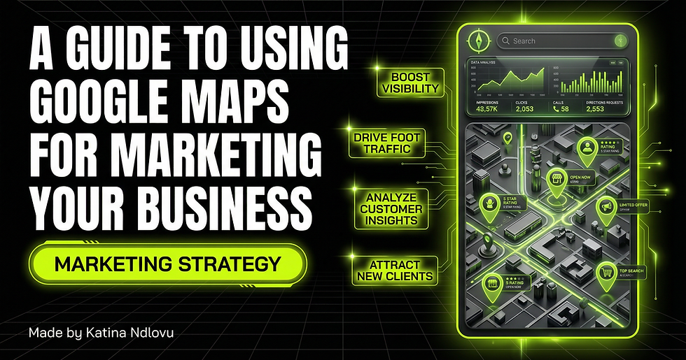 Small business owner using Google Maps to manage local marketing visibility