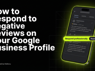 Business owner responding to negative Google Business Profile reviews professionally