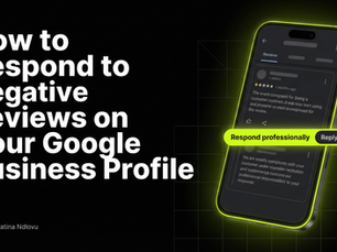 Business owner responding to negative Google Business Profile reviews professionally
