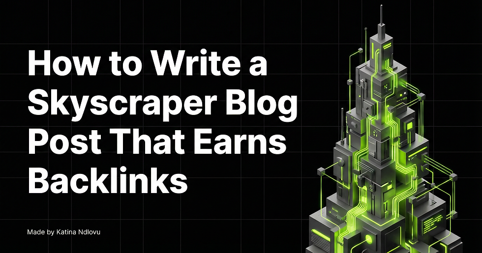 Illustration comparing a basic blog post with a comprehensive skyscraper blog post earning backlinks