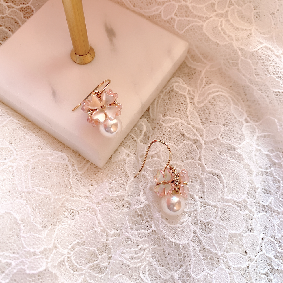 縮圖：Cherry Blossom Drop Earrings (Mar22_01)