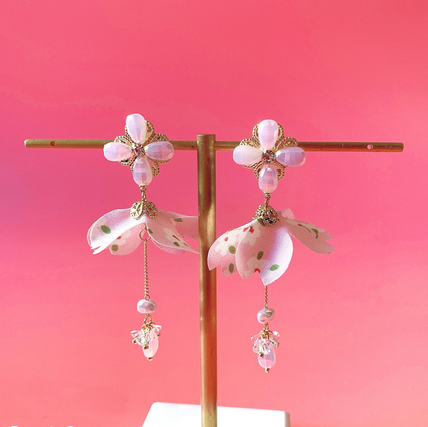 Cherry Blossom Dangle Earrings_Pink (May_24)