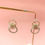 Thumbnail: Sparkling double Hoops Earrings (Dec_6)