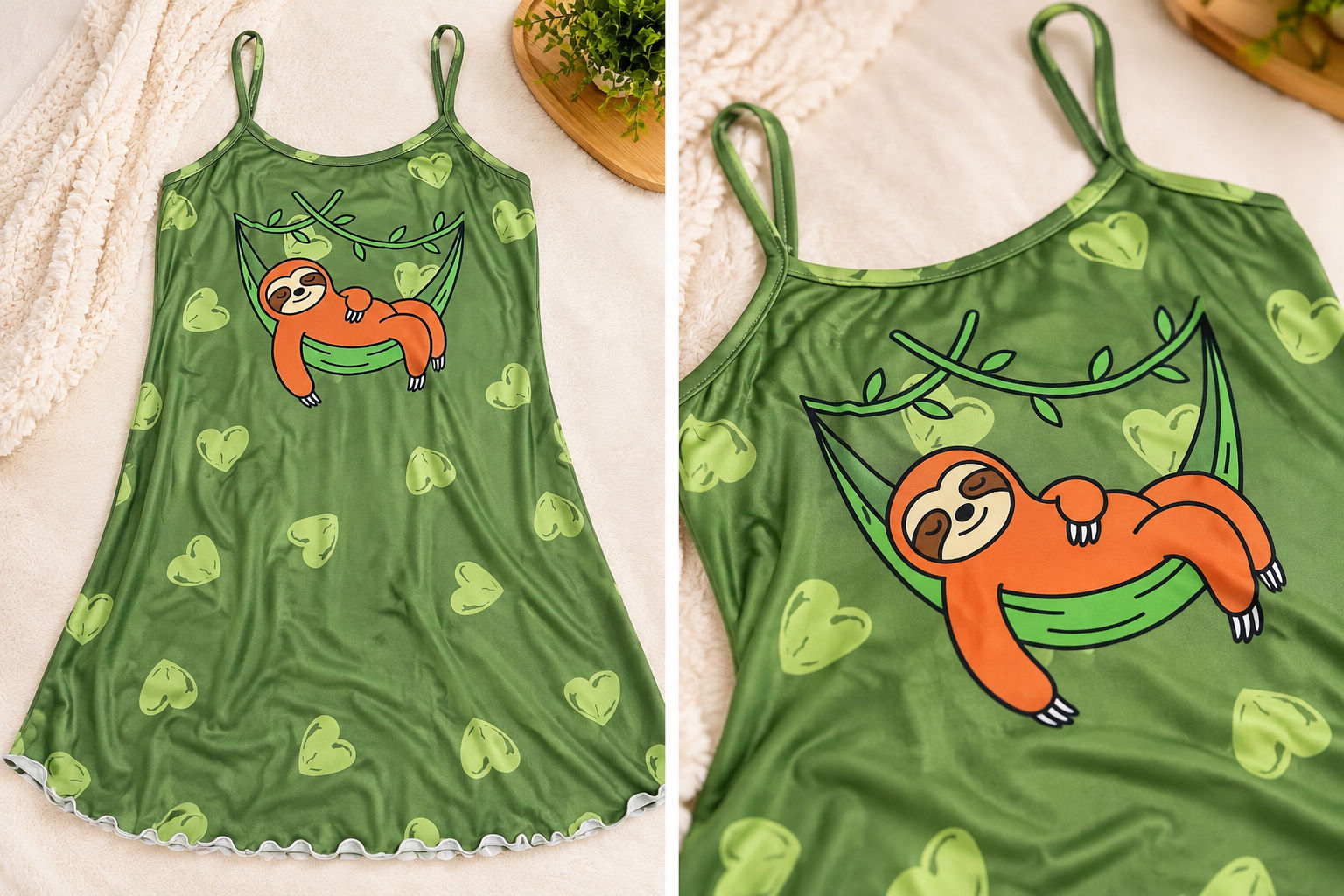 Camisola Slim Bicho-Preguiça – Verde