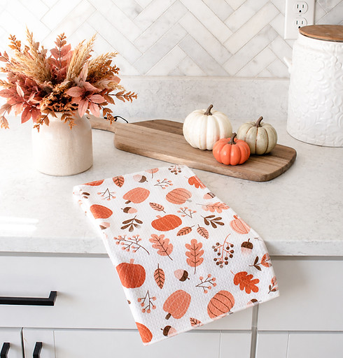 hello happy towels fall autumn medley towel by Audrey Fuller.JPG