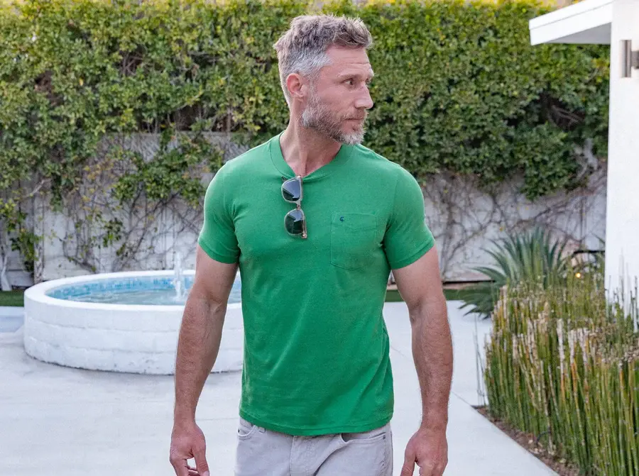 Thumbnail: CRIQUET- SLUB COTTON T -SHIRT-FERN