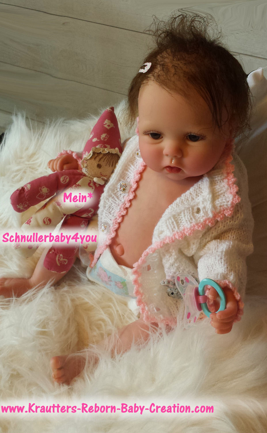 Miniaturbild: Soft Vollvinyl Newborn Reborn Baby Lilly-Lou 1 (Bausatz von U.L Krautter