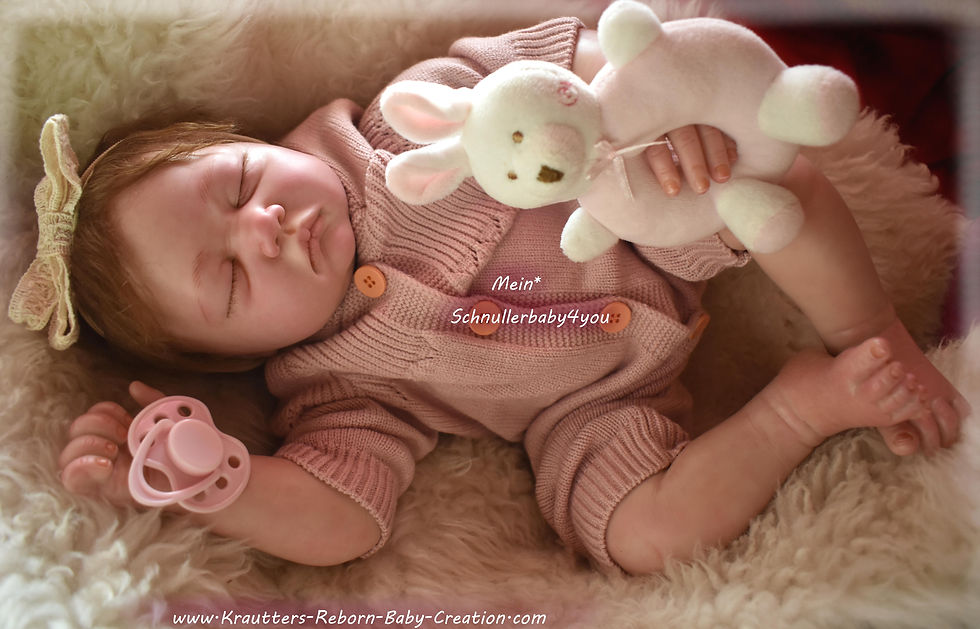 Miniatura: Sweet Reborn Baby Girl Mary-Lou Nr.25 (Bausatz von U.L Krautter)