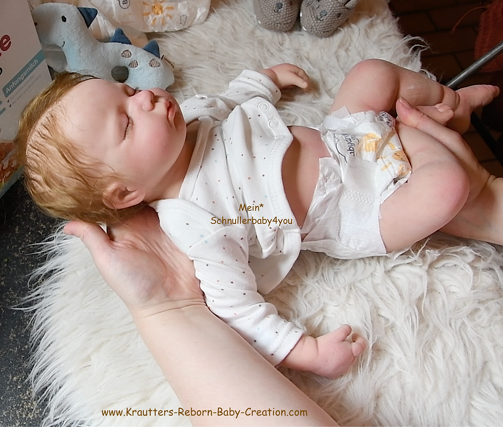 Miniatura: Ganzkörper Silikon Baby Boy mit Haaren *Jonas* Nr.2 SILICONE Vollsilik