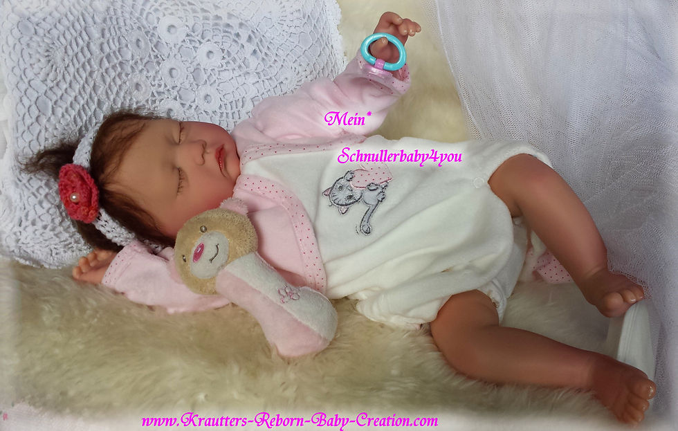 Miniatura: Sweet Reborn Baby Girl Mary-Lou 19 (Bausatz von U.L Krautter)