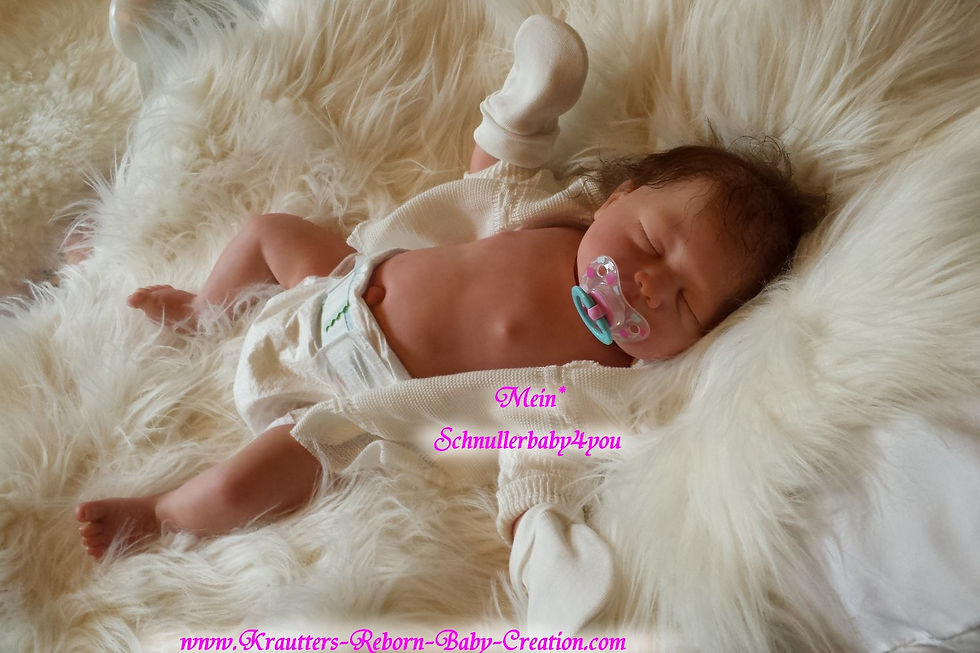 Thumbnail: Soft Vollvinyl Newborn Reborn Baby Mary-Lou 1 (Bausatz von U.L Krautter