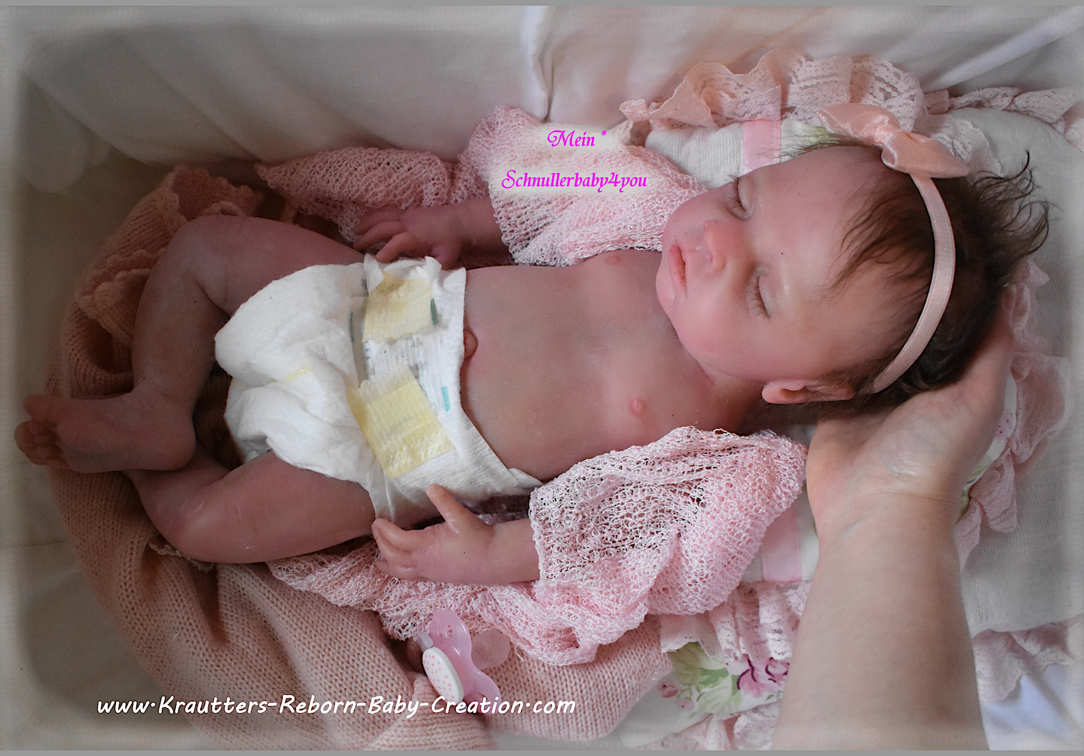 Little Cutie mit Haaren Ganzkörper Silikon Baby Girl SILICONE Vollsilikon