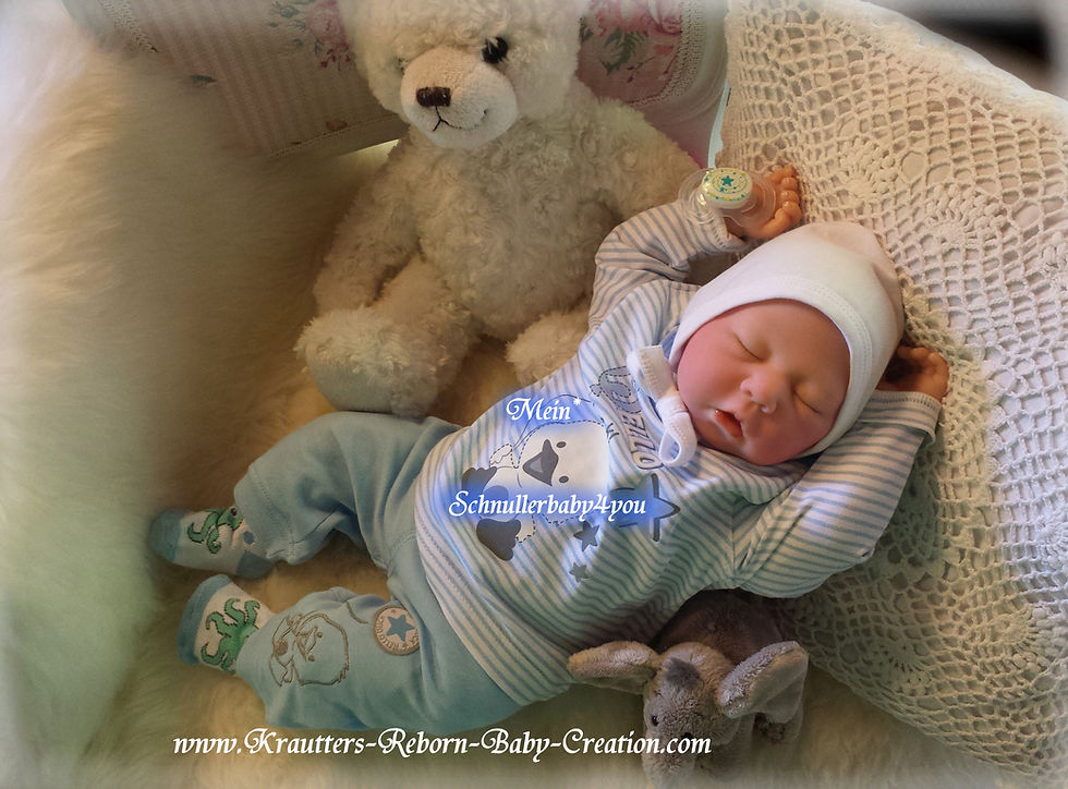 Thumbnail: Angebot ! Reborn Baby Boy Joel Nr.5 Babypuppe (Bausatz von U.L Krautter)