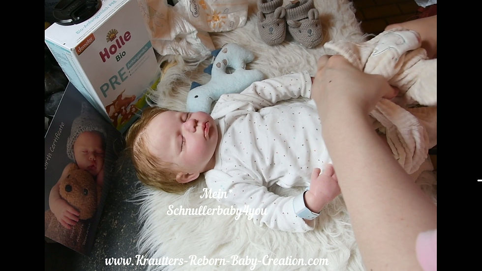 Thumbnail: Ganzkörper Silikon Baby Boy mit Haaren *Jonas* Nr.2 SILICONE Vollsilik