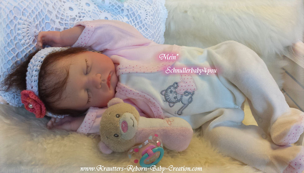 Miniatura: Sweet Reborn Baby Girl Mary-Lou 19 (Bausatz von U.L Krautter)