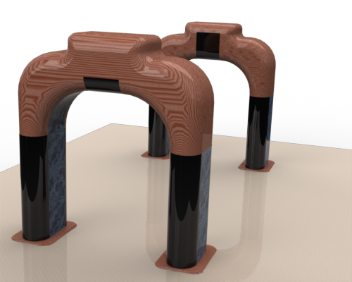 Covert with arch angle solid