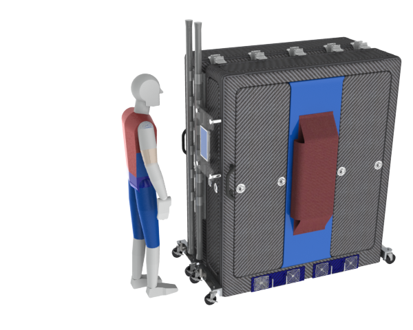 Folded for transport mode